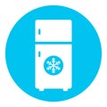 Refrigerator vector icon Royalty Free Stock Photo