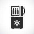 Refrigerator vector icon Royalty Free Stock Photo