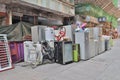 Refrigerators Piled Up Waiting To Be Recycled or Scrapped. 27 March 2021