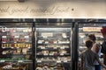 Refrigerators in a Pret a Manger cafe Royalty Free Stock Photo