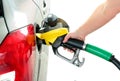 Refuel gasoline in gas-station Royalty Free Stock Photo