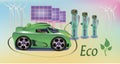 Refueling electric car charging battery hybrids