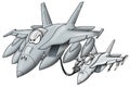 Refueling military jet giving fuel to a fighter jet cartoon graphic