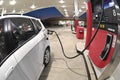 Refueling Small Economy Car At Gasoline Station Revised