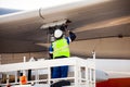 Refuelling the aircraft