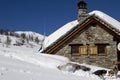 Refuge on the alps Royalty Free Stock Photo