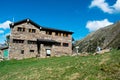 Refuge Comapedrosa in Andorra mountains, pyrenees at summer. Refugi de coma pedrosa Royalty Free Stock Photo
