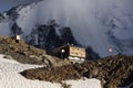 REFUGE OF HEAD ROUSSE. Mont Blanc mountains Royalty Free Stock Photo
