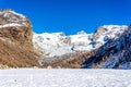 Refuge in the Val d`Ayas, Valle d`Aosta Royalty Free Stock Photo