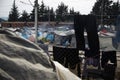 Refugee Camp Greece Royalty Free Stock Photo