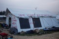 Refugee camp Idomeni Greece Royalty Free Stock Photo
