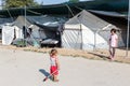 Refugee camp of Lagadikia, Greece Royalty Free Stock Photo