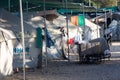 Refugee camp of Lagadikia, Greece Royalty Free Stock Photo