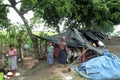 Refugee camp of landless people in Guatemala Royalty Free Stock Photo