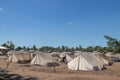 Refugee camp made of tents