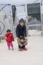 Refugee camp Moria on Lesvos.