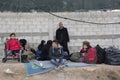 Refugee camp Moria on Lesvos.