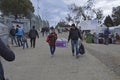 Refugee camp Moria on Lesvos.