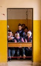 Refugee children in school in Syria