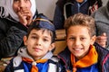 Refugee children in school in Syria