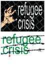 Refugee crisis sign
