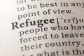 Definition of the word refugee