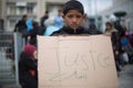 Refugee protest in Athens