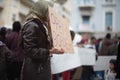 Refugee protest in Athens