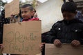 Refugee protest in Athens