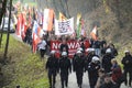 Refugees demonstrations in Spielberg, Austria