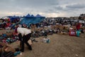 Refugees near Przemysl Ukraine & Poland.