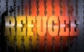 Refugees theme illustration