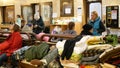 BOHUMIN, CZECH REPUBLIC, MARCH 17, 2022: Refugees Ukraine children family arriving train Bohumin central station relief