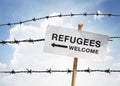 Refugees welcome Royalty Free Stock Photo