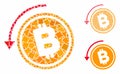 Refund Bitcoin cash Mosaic Icon of Humpy Parts