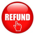 Refund request vector icon Royalty Free Stock Photo