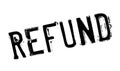 Refund rubber stamp Royalty Free Stock Photo