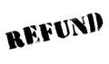 Refund rubber stamp Royalty Free Stock Photo