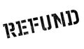 Refund rubber stamp Royalty Free Stock Photo