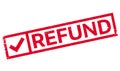 Refund rubber stamp Royalty Free Stock Photo