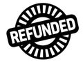 Refunded black stamp Royalty Free Stock Photo