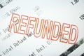 Refunded Royalty Free Stock Photo