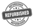 refurbished stamp. refurbished label. round grunge sign Royalty Free Stock Photo