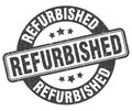 refurbished stamp. refurbished label. round grunge sign Royalty Free Stock Photo