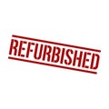 Refurbished Stamp, Refurbished Square Sign Royalty Free Stock Photo