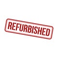 Refurbished Stamp, Refurbished Square Sign Royalty Free Stock Photo
