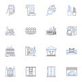 Refurnishing line icons collection. Renovation, Restoration, Upcycling, Remodeling, Repurposing, Rejuvenation