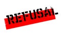 Refusal rubber stamp