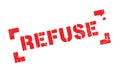 Refuse rubber stamp Royalty Free Stock Photo