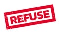 Refuse rubber stamp Royalty Free Stock Photo